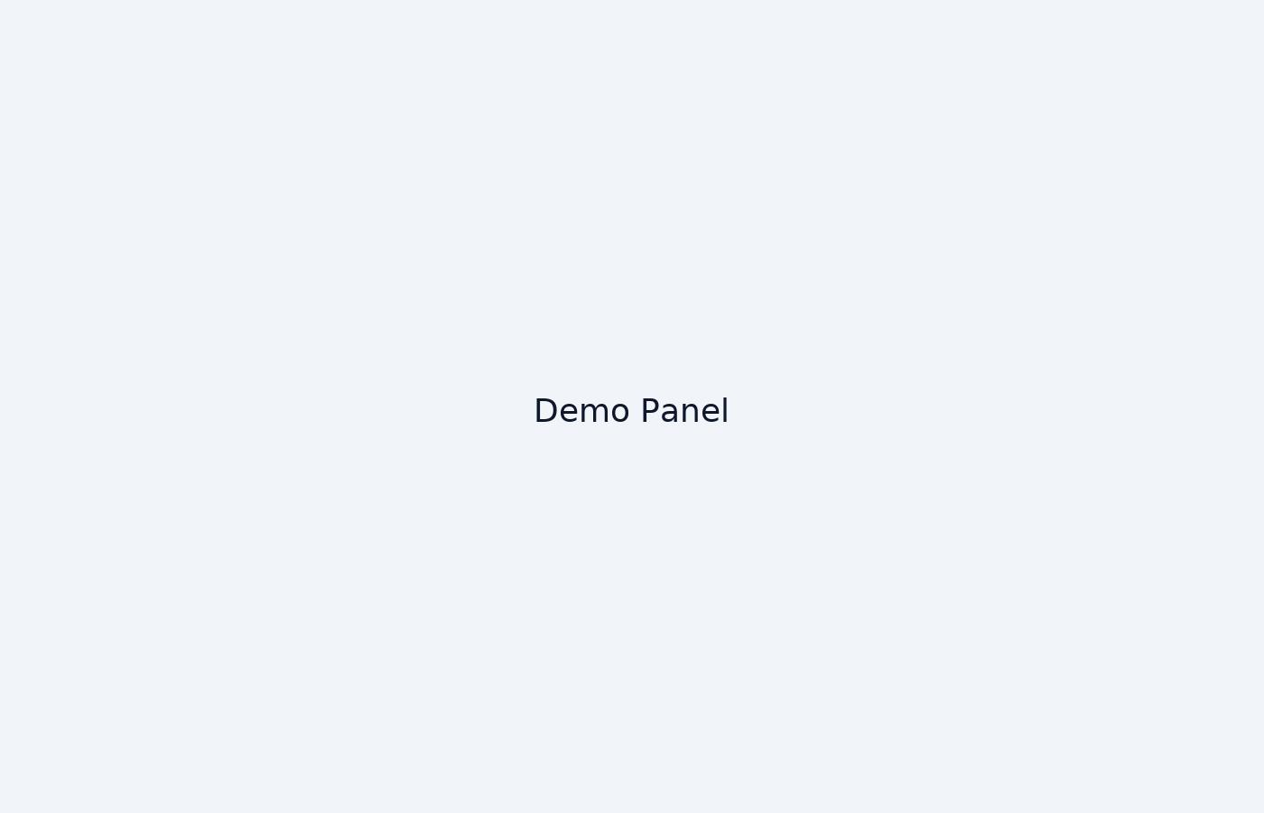 Demo panel